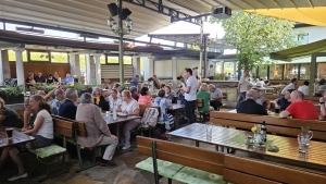 Der Gastgarten beim Schicklberger