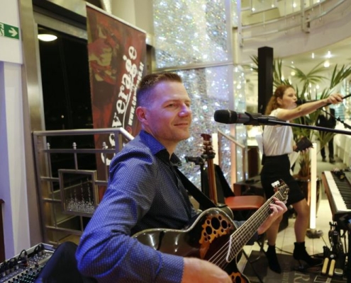 Livemusiker am Kristallschiff bei der Gala der Sportunion OÖ